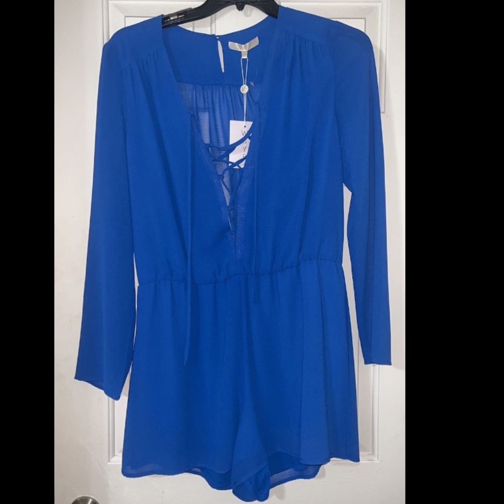 Royal blue romper